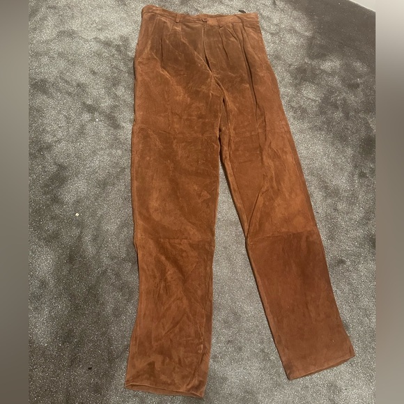 Saxony vintage 90s suede pants